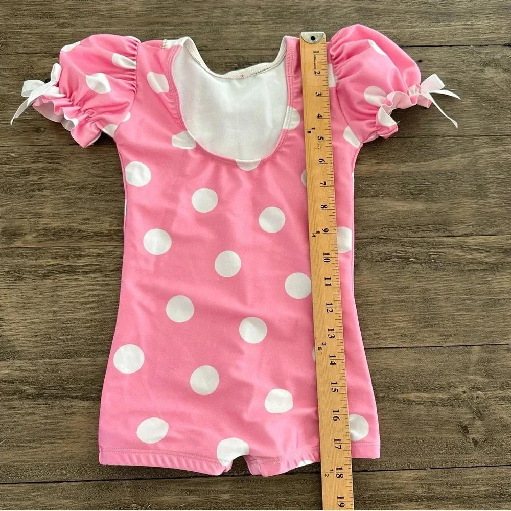 Dance Inked Childs Medium Pink Minnie Mouse In The House Biketard Costume‎ Dance
